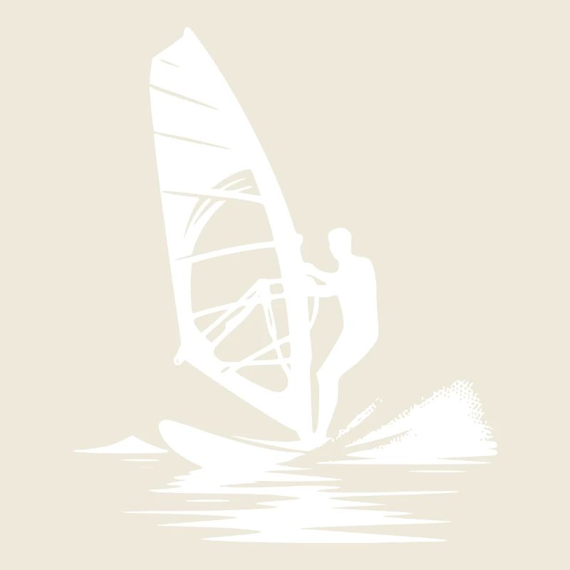 Surf technique with wind power, wind and sea breeze