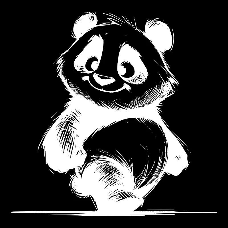Cuddly Bear Enfants Panda Bébé Crayon Croquis