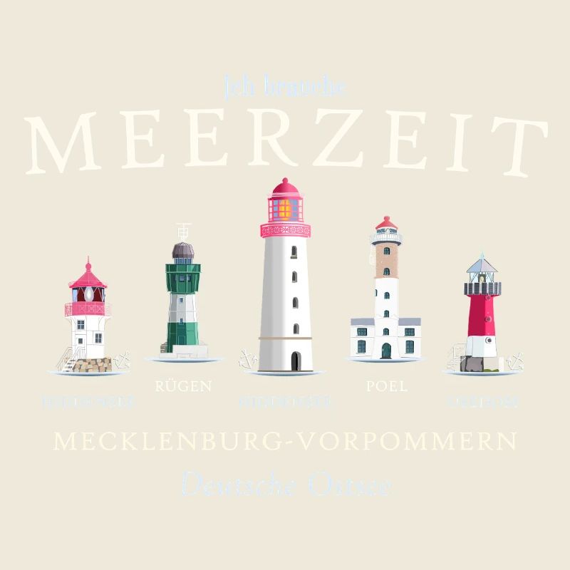 Rügen, Poel, Usedom, Hiddensee Hand Drawing