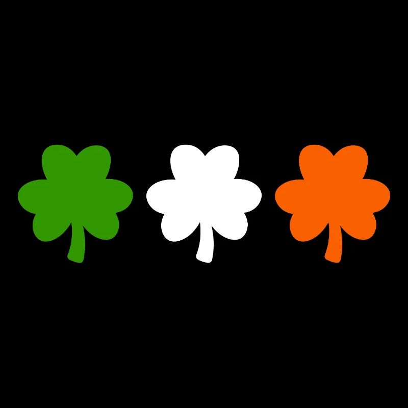 Irland Flagge Kleeblatt