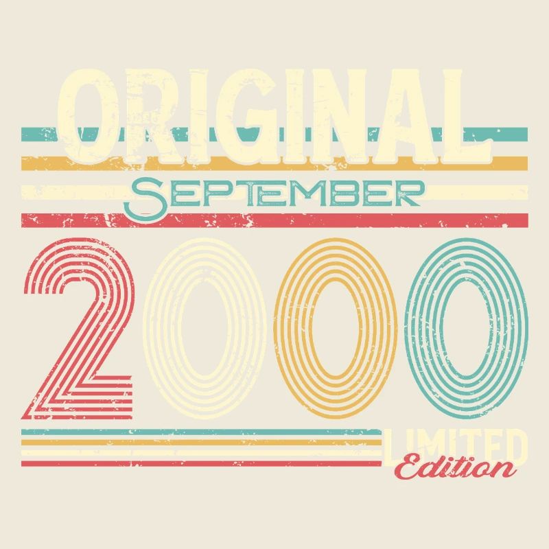 Design rétro original de septembre 2000, 25 ans