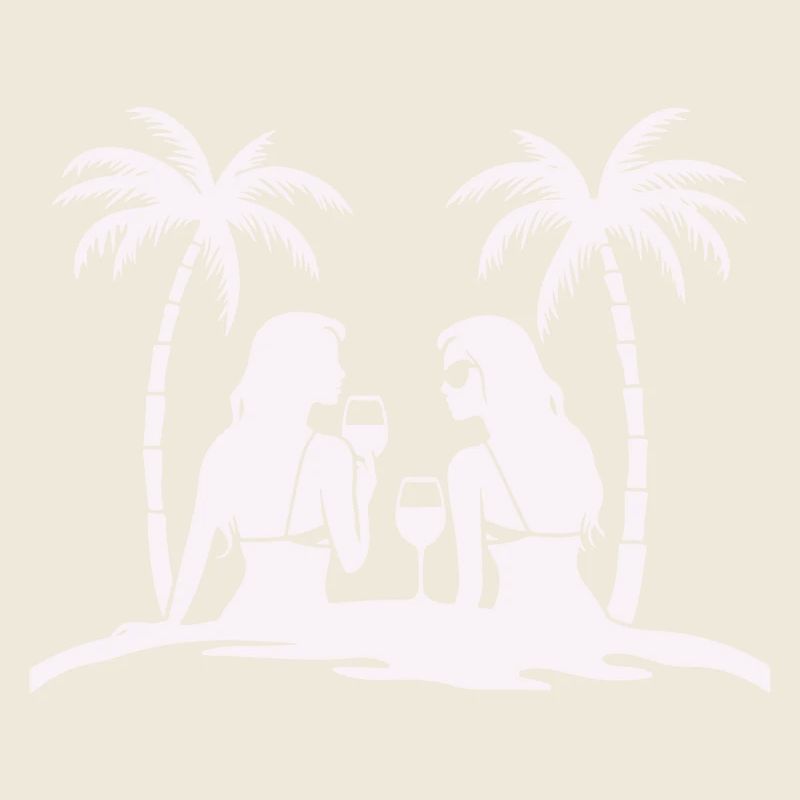 Silhouette style tropical plage nuit