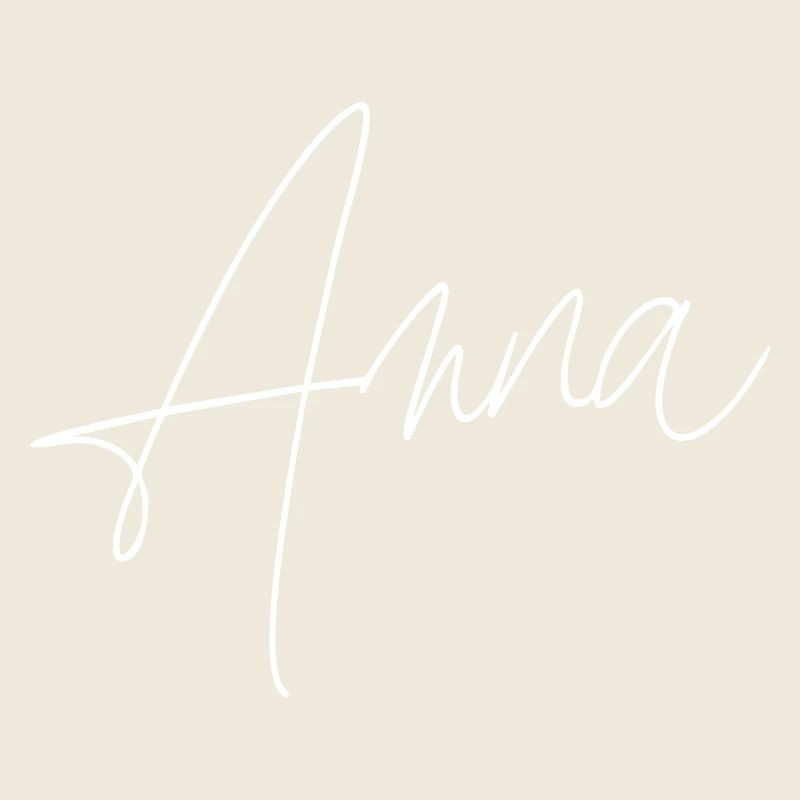 Anna / Handwriting Personalized Design (White)