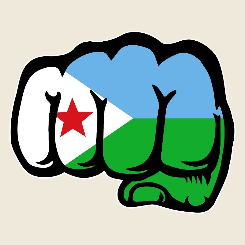 Dschibuti Flagge Faust