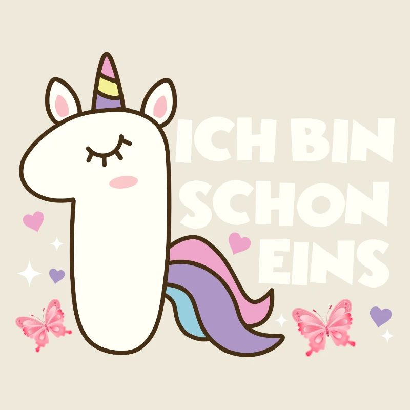Einhorn 1 Geburtstag Mädchen Ich Bin Schon 1 Jahre