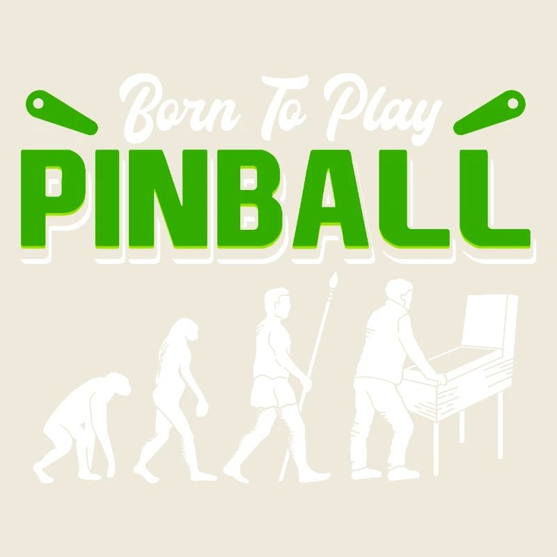 Né pour jouer au flipper rétro evolution Arcade Design