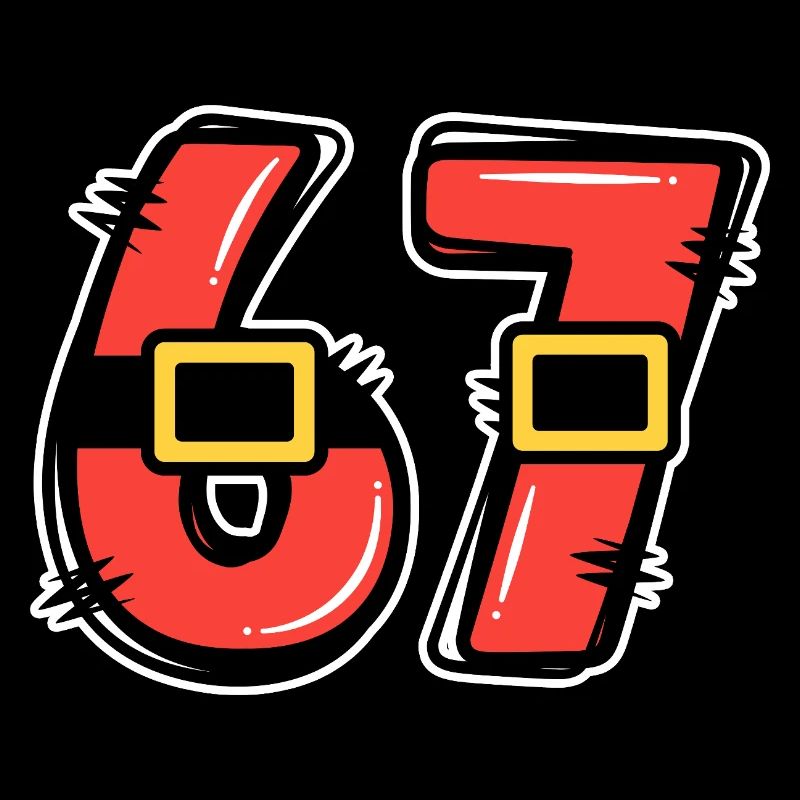 Lustig Spruch Sechs Sieben Six Seven 67