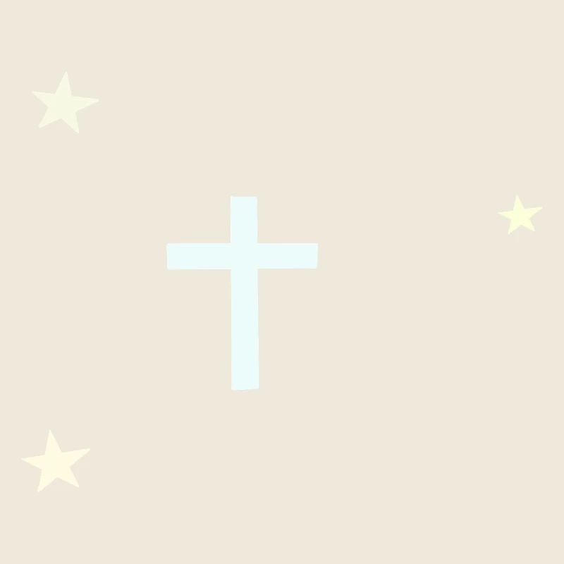 Croix céleste avec étoiles