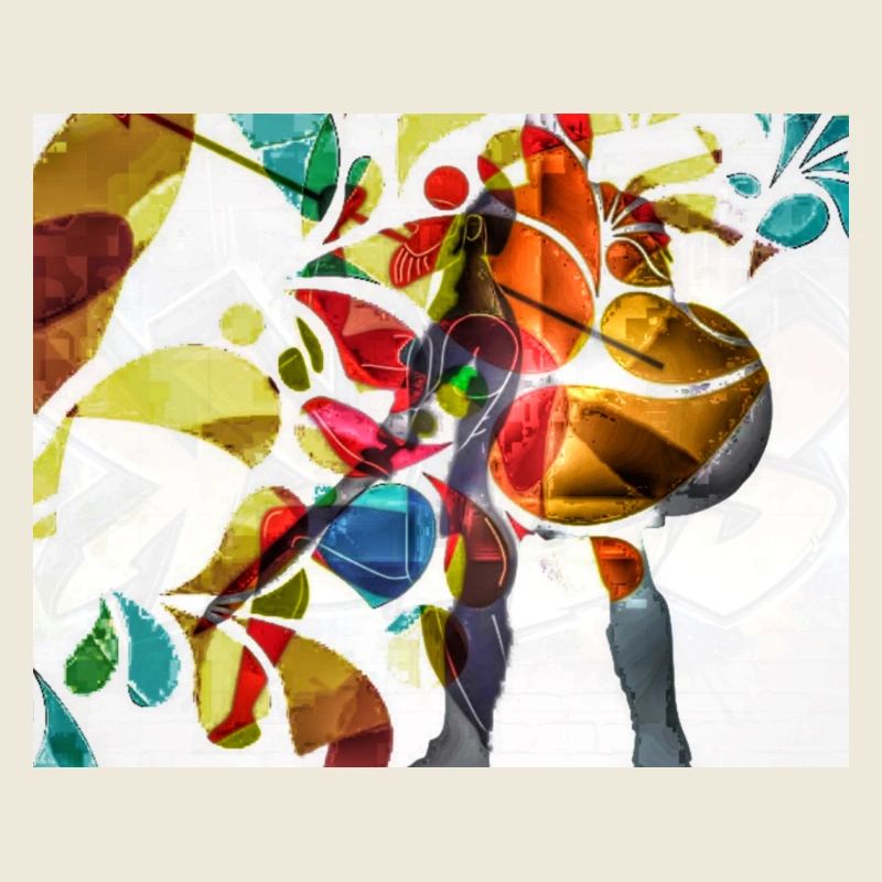 Lebendiger Tanz Regenbogenkonfetti