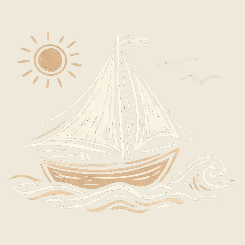 Segelboot Skizze
