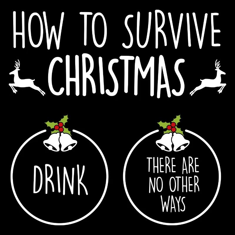 Funny Christmas Gift Xmas Drinking Survivor