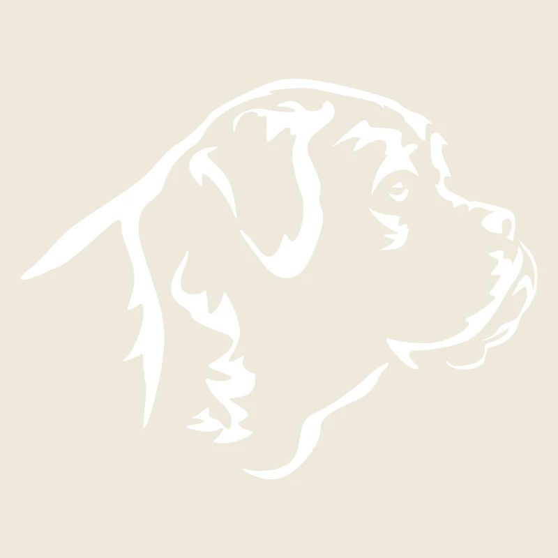 Bordeaux Great Dane Head « Black Edition »