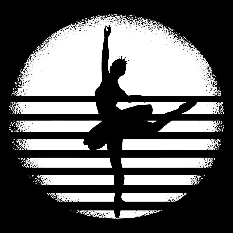 Silhouette de ballerine de ballet –