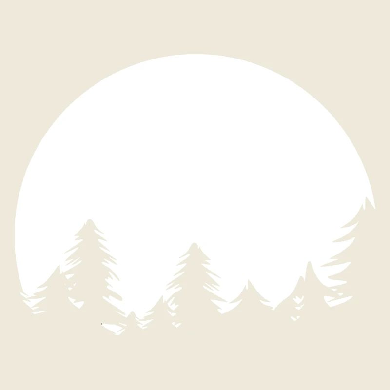 Moon, Forest, Trees, Nature, Shadow, Evening, Tranquility Symbol