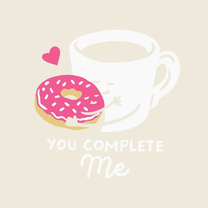 Donut Kaffee Valentinstag