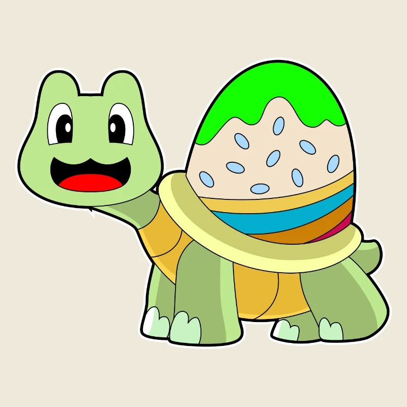 Oeuf de Pâques tortue
