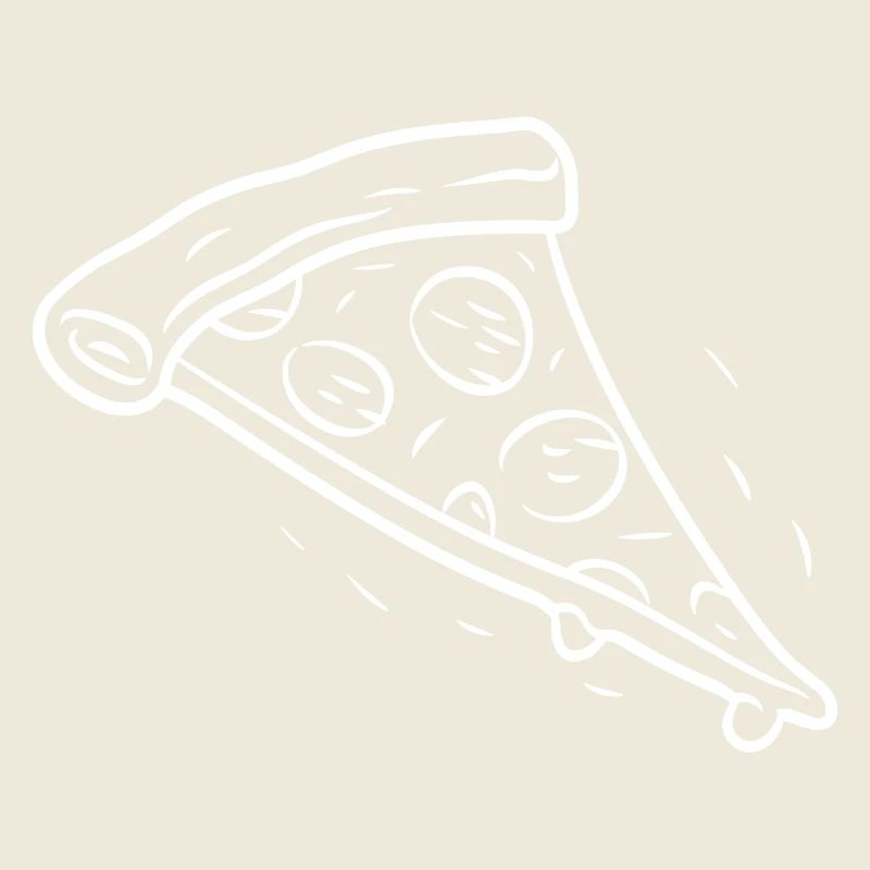 Pizza Slice Line Drawing