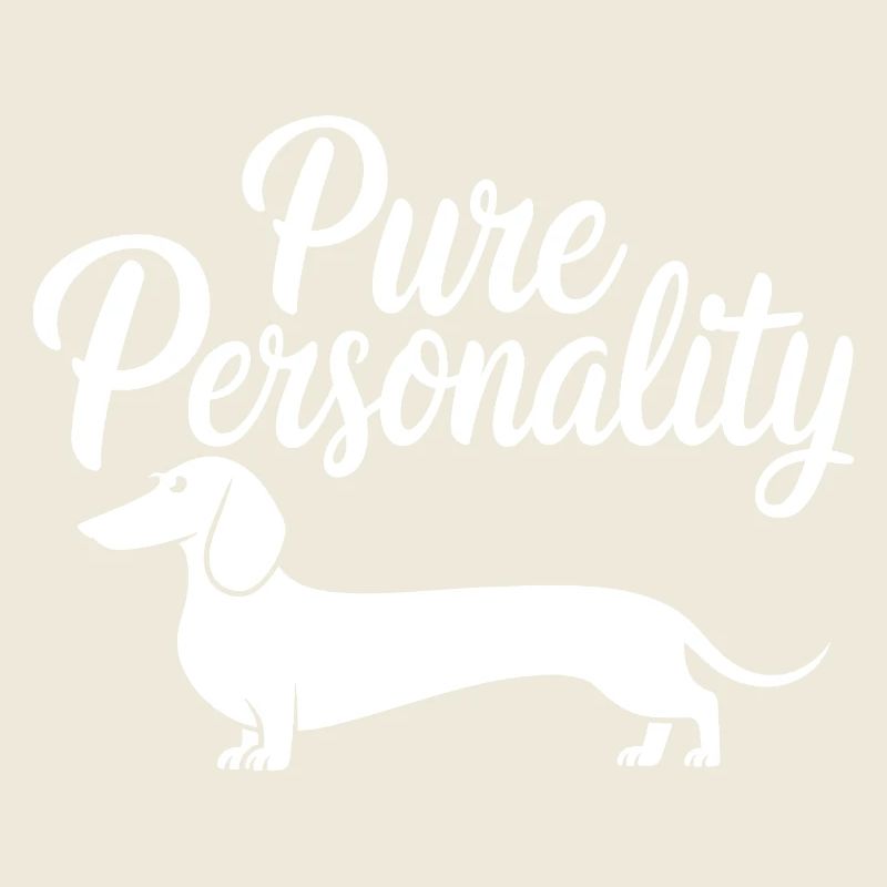 Dachshund is pure personality Dachshund silhouette and