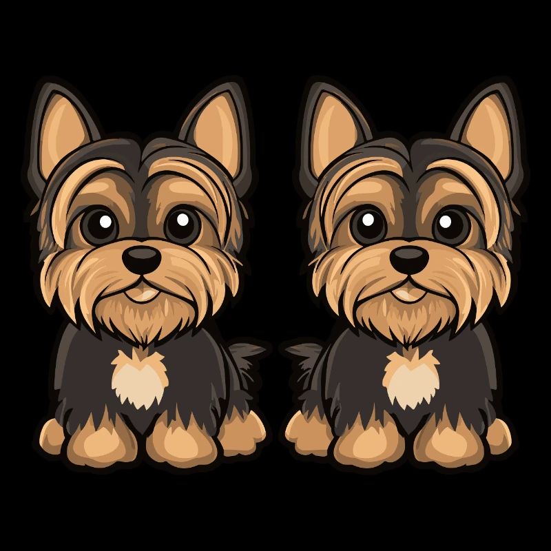 Yorkshire Terrier Dog Comic