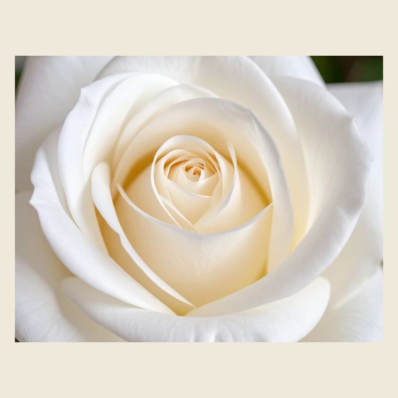Rose Blanche Épurée pour Impression