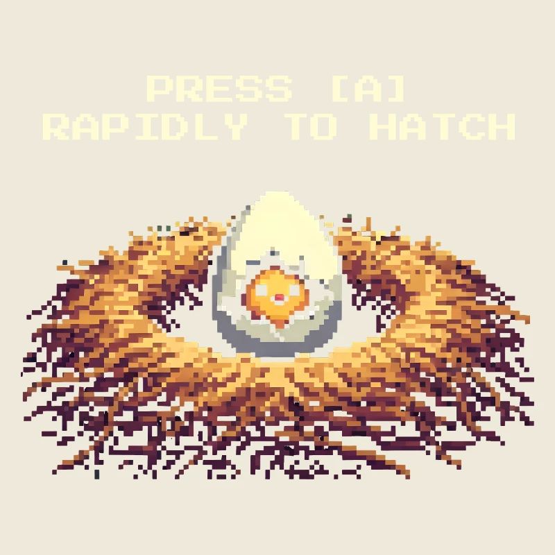 Press A to hatch | Gamer Chicken Joke