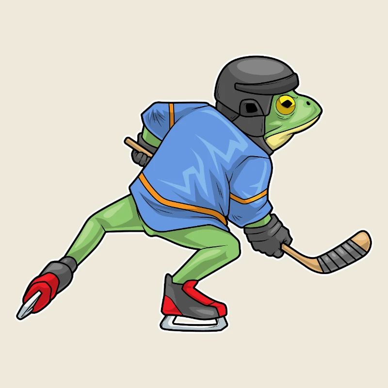 Frosch Eishockey Eishockeyschläger Sport