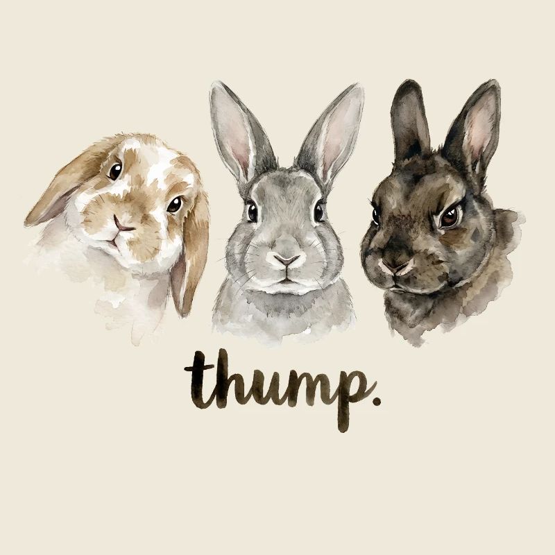 Fun rabbit knocking for rabbit lovers