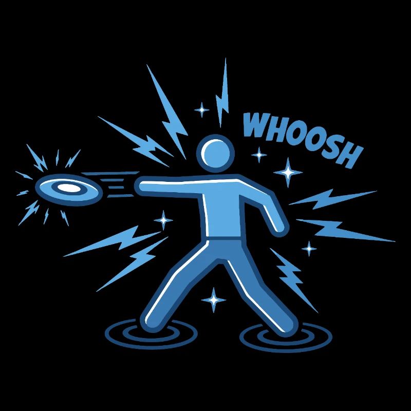 WHOOSH Funny Disc Golf Disc Golfer Flying Disc