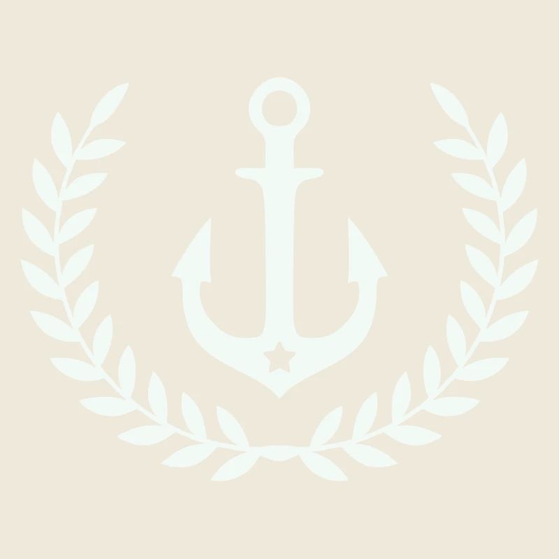 Anker im Lorbeerkranz