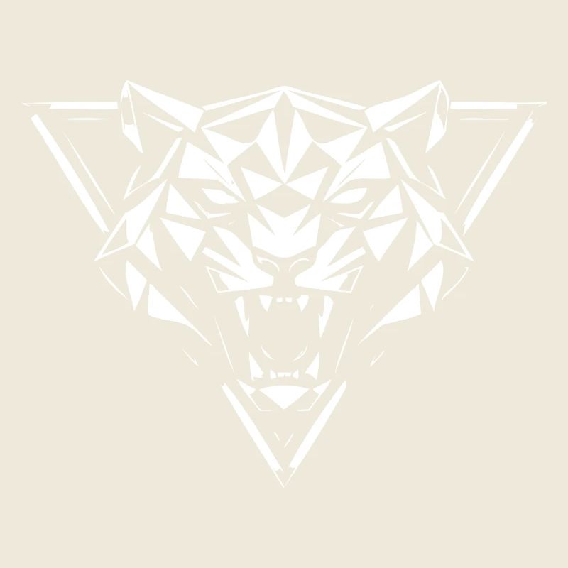 Geometric Wolf Head Facets