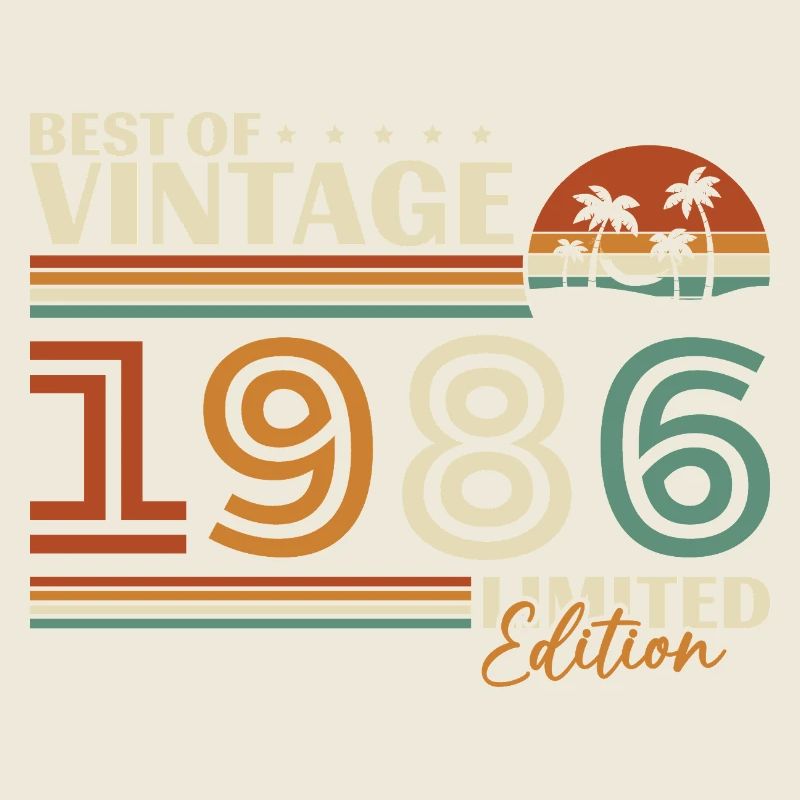 1986 Vintage Retro Geburtstagsgeschenk