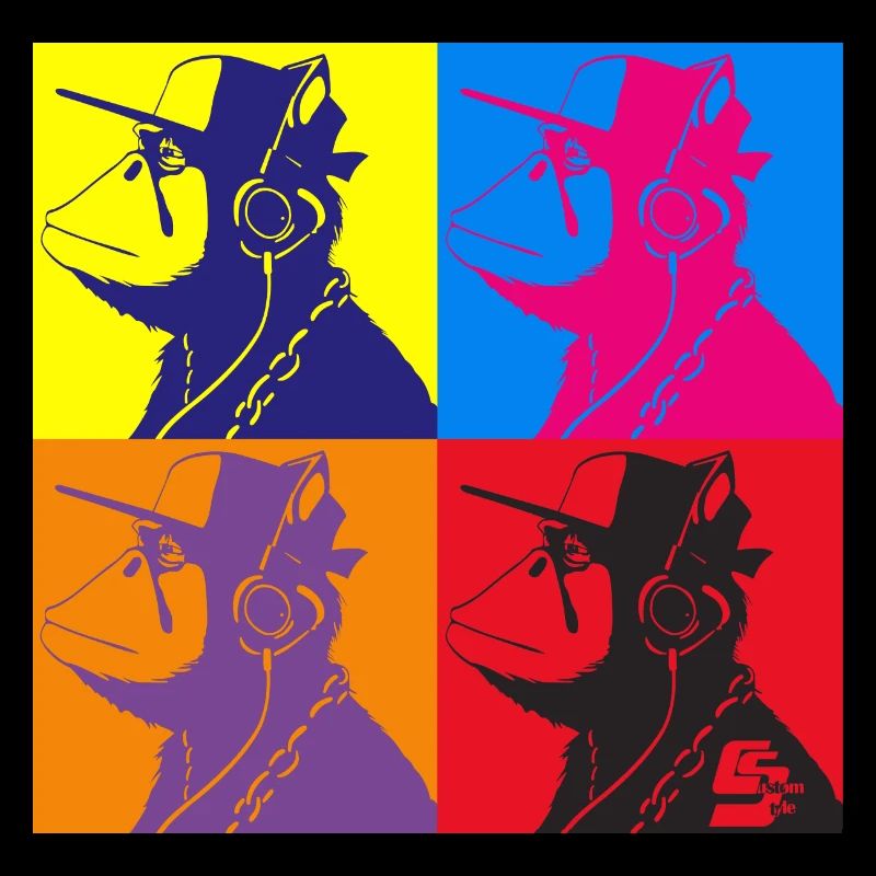 Monkey Warhol by CustomStyle