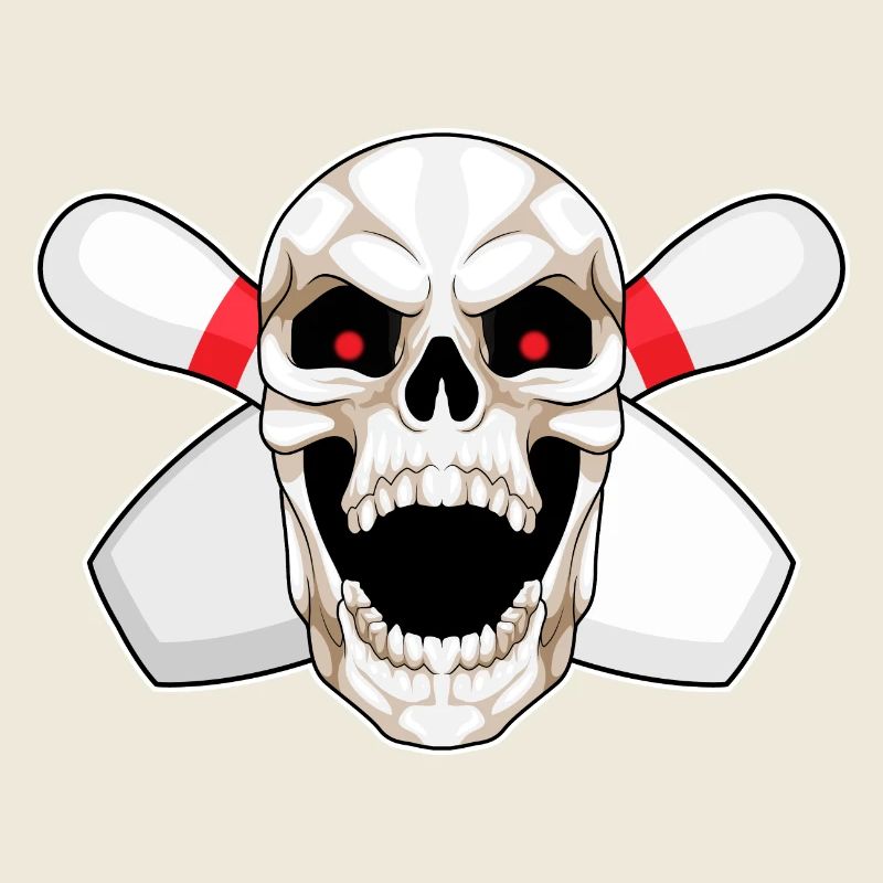 Skull Bowling Pin
