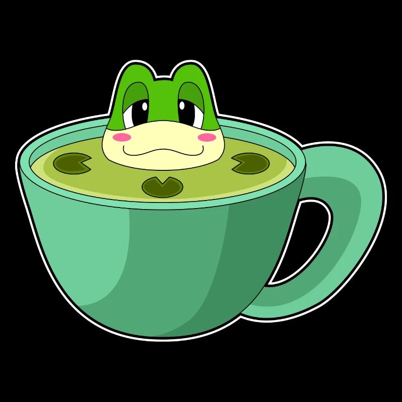 Grenouille étang tasse à café