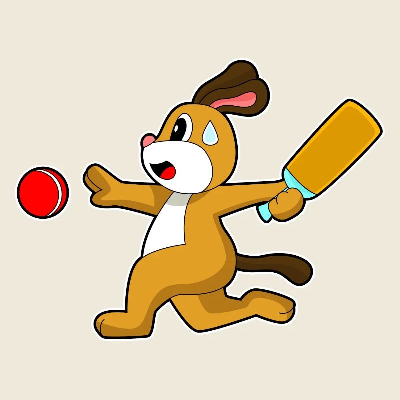 Chien Cricket Cricket Batte