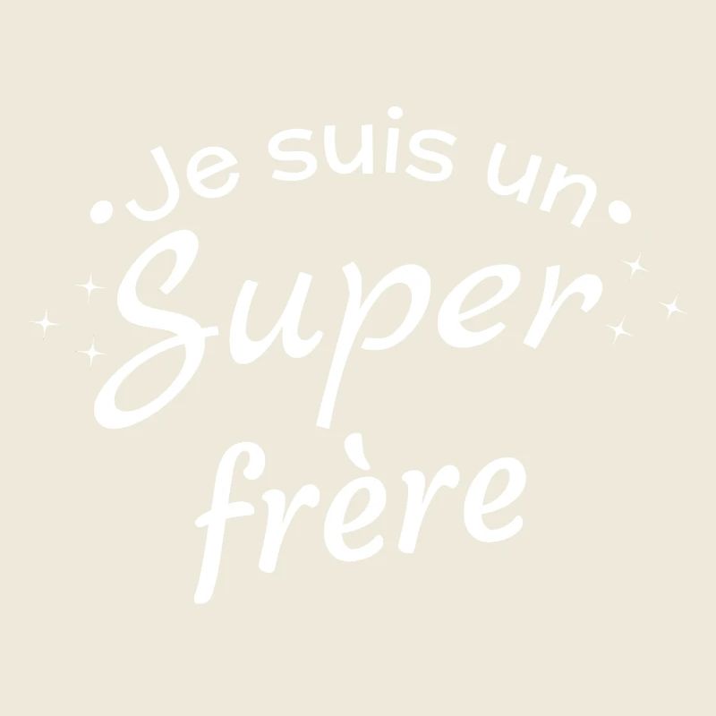 I'm a super brother white pattern