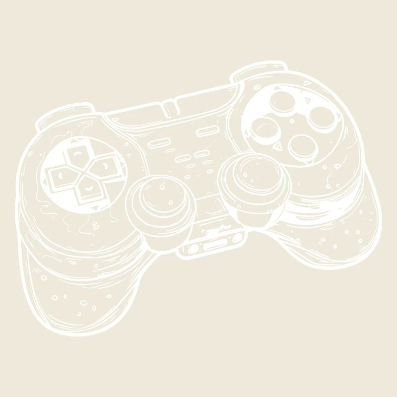 Dessin de manette de jeu vidéo