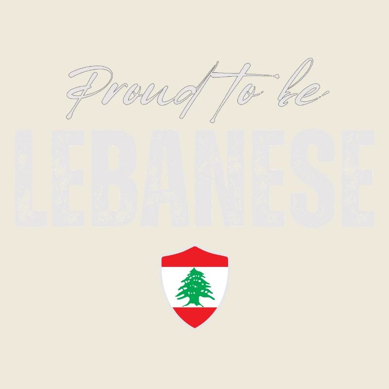 Libanese stolz, ich liebe den Libanon