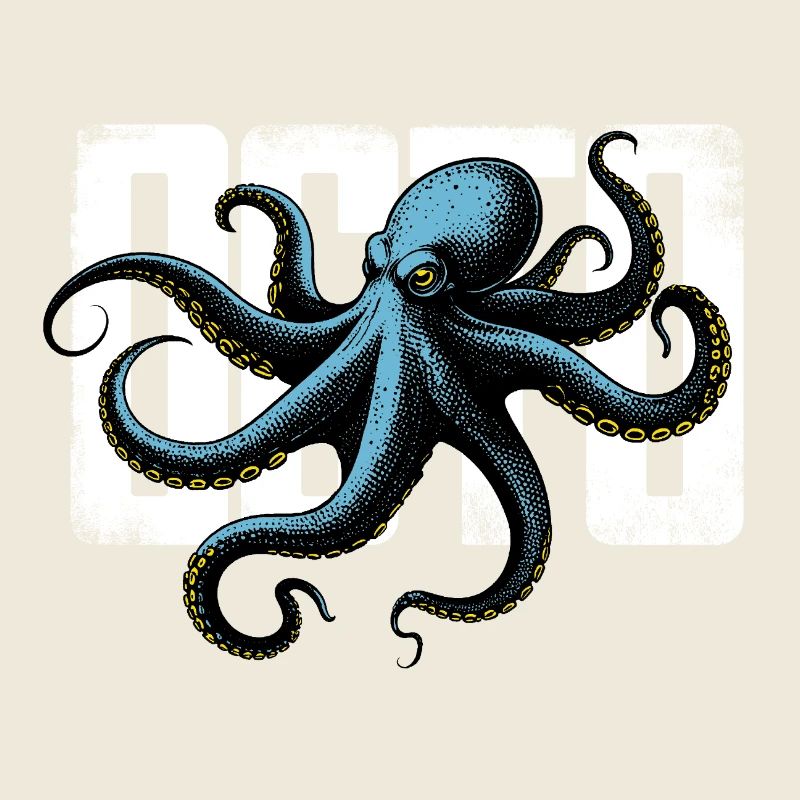 Stilisierter Oktopus