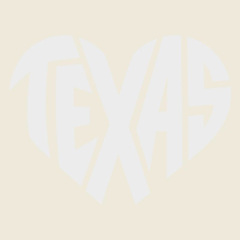 Texas Herz Typografie