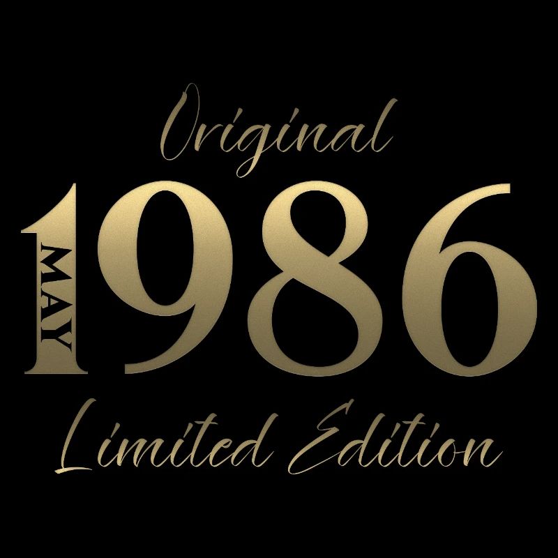 Cadeau du 40e anniversaire Mari Original mai 1986