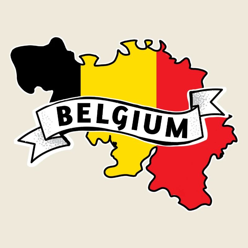 Belgium Flags Cards