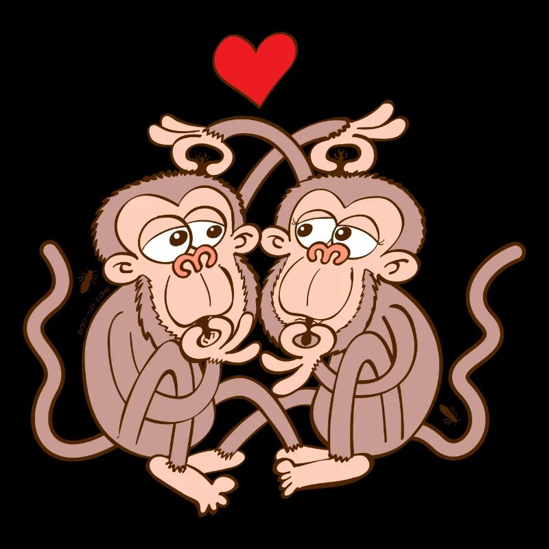 Monkeys Falling in Love while Eating Lice