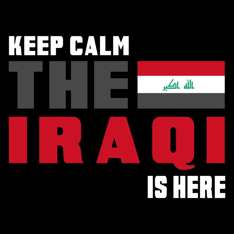 Keep Calm Irak Flaggen Design