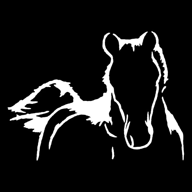Silhouette des Pferdes