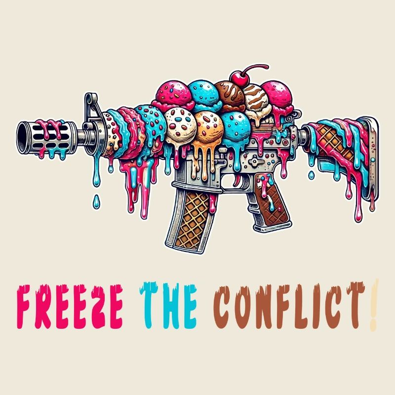 Konflikt eingefrieren Eiscreme