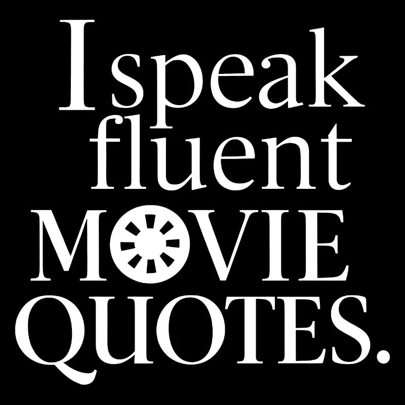 Cinema Lover Silhouette Saying