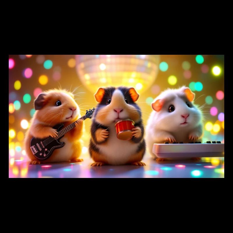 Groupe de cochons d’Inde – Édition Disco