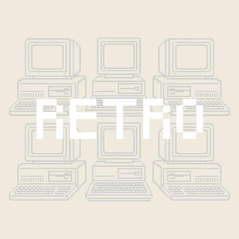 Retro Computer Grid Techno
