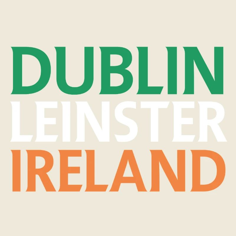 Dublin – Irlande Textdesign
